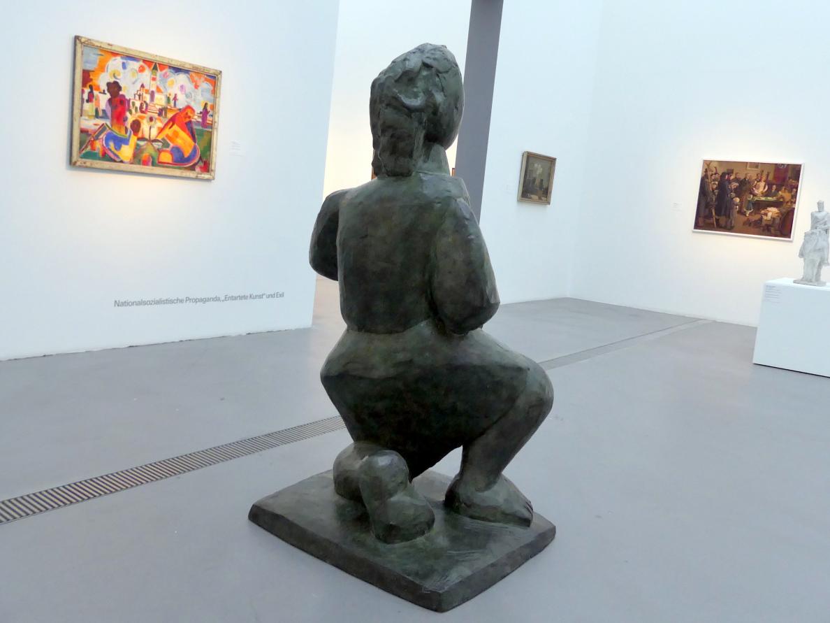 Baltasar Lobo (1942–1952), Femme à la tête de mort, Linz, Lentos Kunstmuseum Linz, Saal 6 - Nationalsozialistische Propaganda, "Entartete Kunst" und Exil, 1942, Bild 6/8