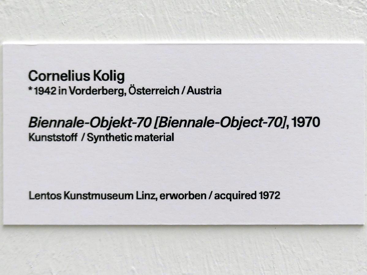 Cornelius Kolig (1968–1970), Biennale-Objekt-70, Linz, Lentos Kunstmuseum Linz, Saal 10 - Zu schade für die Lade, 1970, Bild 5/5