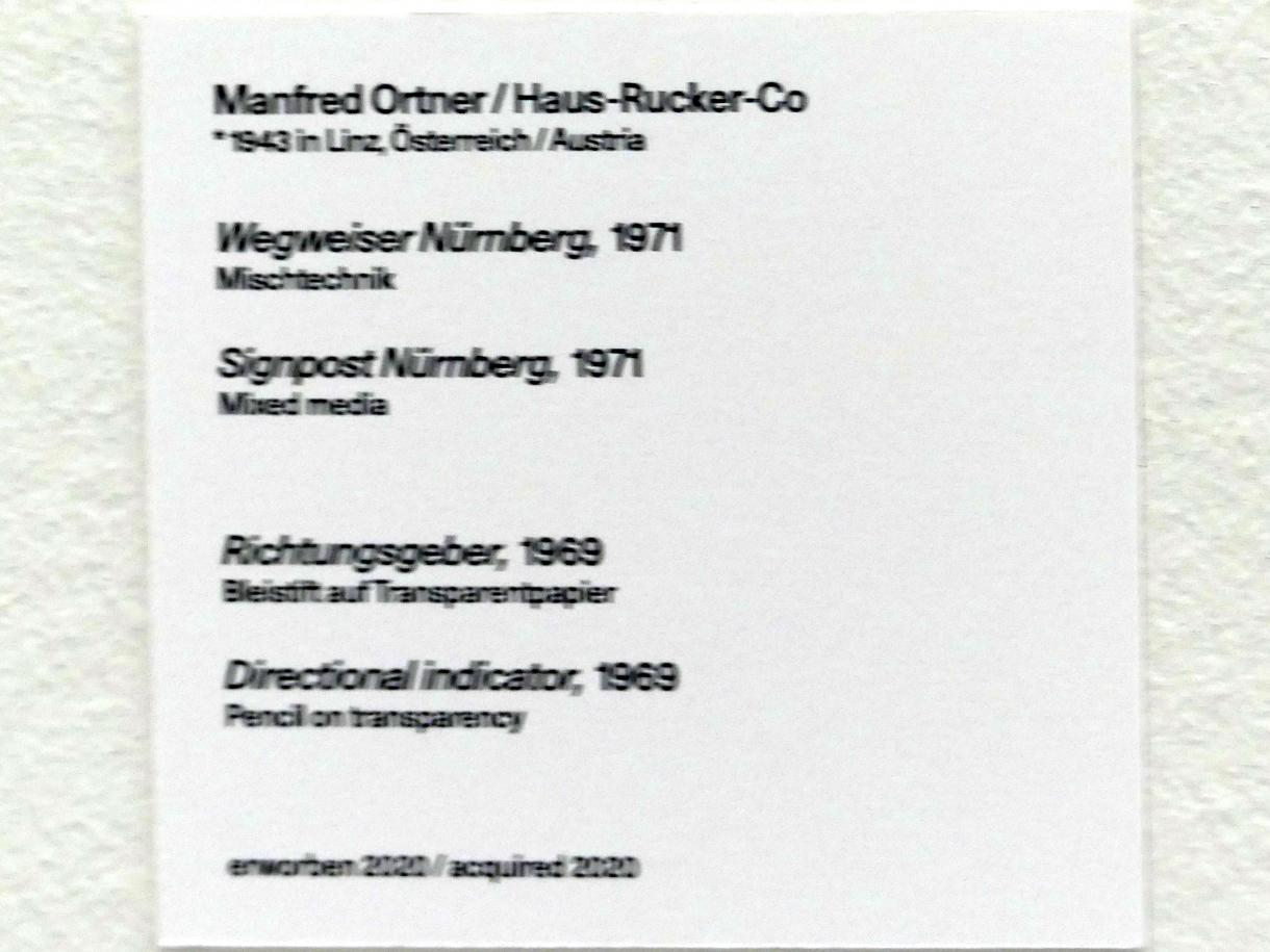 Manfred Ortner (1969–1971), Richtungsgeber, Linz, Lentos Kunstmuseum Linz, Saal 11 - Performance, Konzeptionelle Kunst und Fotorealismus, 1969, Bild 3/3