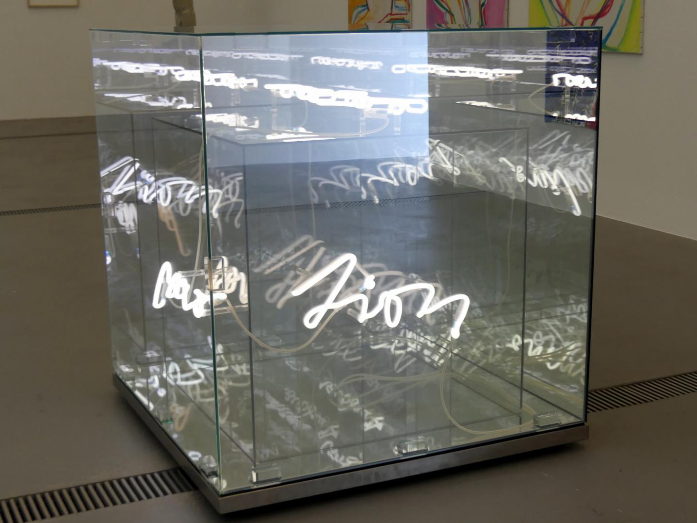 Brigitte Kowanz (2017), Constant Motion, Linz, Lentos Kunstmuseum Linz, Saal 12 - Junge Rebellen und Neue Wilde, 2017, Bild 2/6