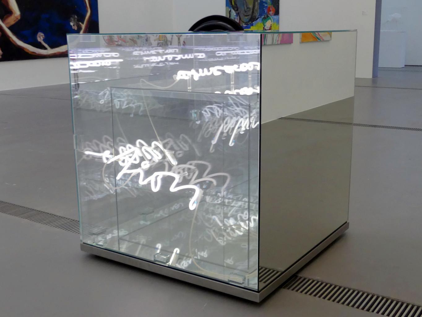 Brigitte Kowanz (2017), Constant Motion, Linz, Lentos Kunstmuseum Linz, Saal 12 - Junge Rebellen und Neue Wilde, 2017, Bild 5/6