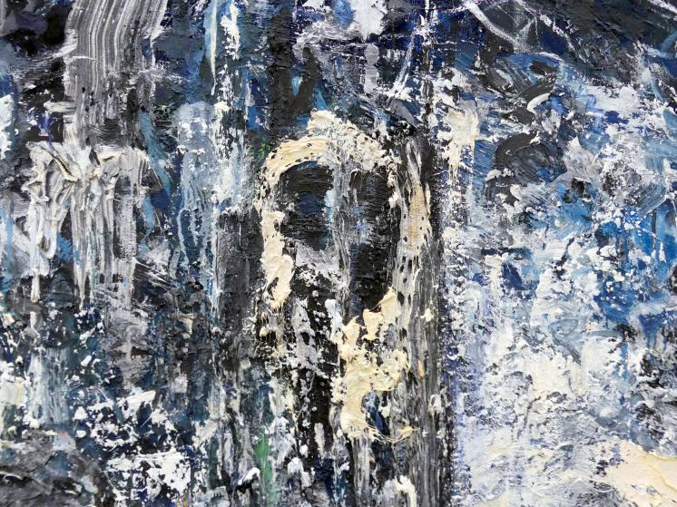 Herbert Brandl (1986–2001), Ohne Titel, Linz, Lentos Kunstmuseum Linz, Saal 12 - Junge Rebellen und Neue Wilde, 1986, Bild 3/4