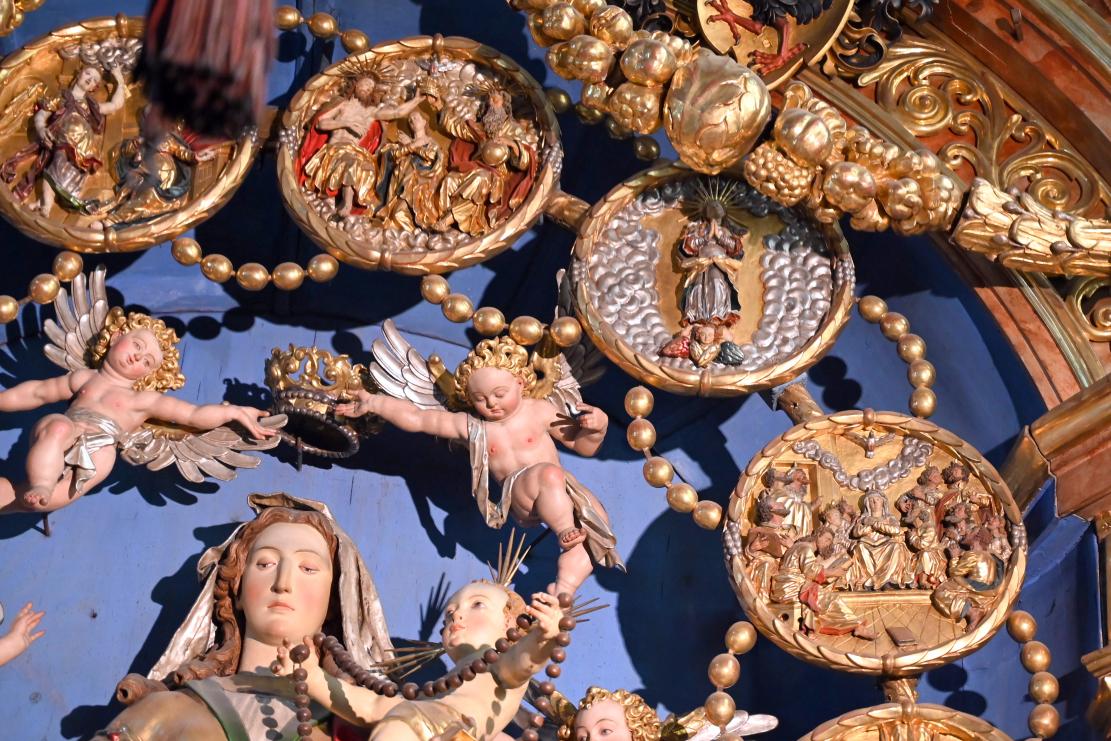 Martin Zürn (1614–1663), 15 Rundreliefs aus dem Marienaltar der Rosenkranzbruderschaft, Überlingen, Münster St. Nikolaus, 1631, Bild 3/16