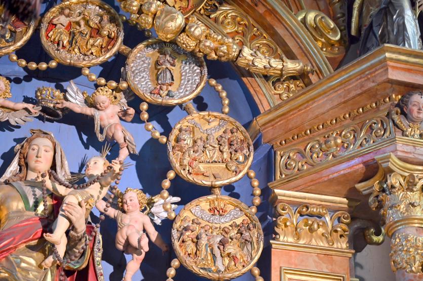 Martin Zürn (1614–1663), 15 Rundreliefs aus dem Marienaltar der Rosenkranzbruderschaft, Überlingen, Münster St. Nikolaus, 1631, Bild 4/16