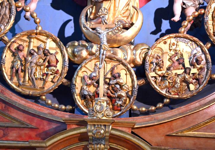 Martin Zürn (1614–1663), 15 Rundreliefs aus dem Marienaltar der Rosenkranzbruderschaft, Überlingen, Münster St. Nikolaus, 1631, Bild 9/16