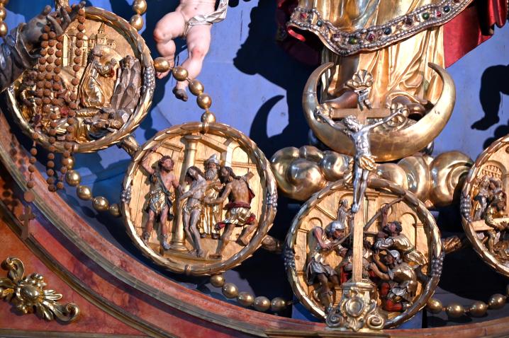 Martin Zürn (1614–1663), 15 Rundreliefs aus dem Marienaltar der Rosenkranzbruderschaft, Überlingen, Münster St. Nikolaus, 1631, Bild 10/16