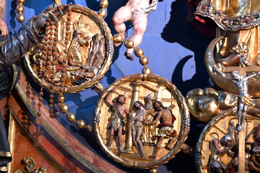 Martin Zürn (1614–1663), 15 Rundreliefs aus dem Marienaltar der Rosenkranzbruderschaft, Überlingen, Münster St. Nikolaus, 1631, Bild 11/16