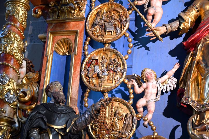 Martin Zürn (1614–1663), 15 Rundreliefs aus dem Marienaltar der Rosenkranzbruderschaft, Überlingen, Münster St. Nikolaus, 1631, Bild 12/16