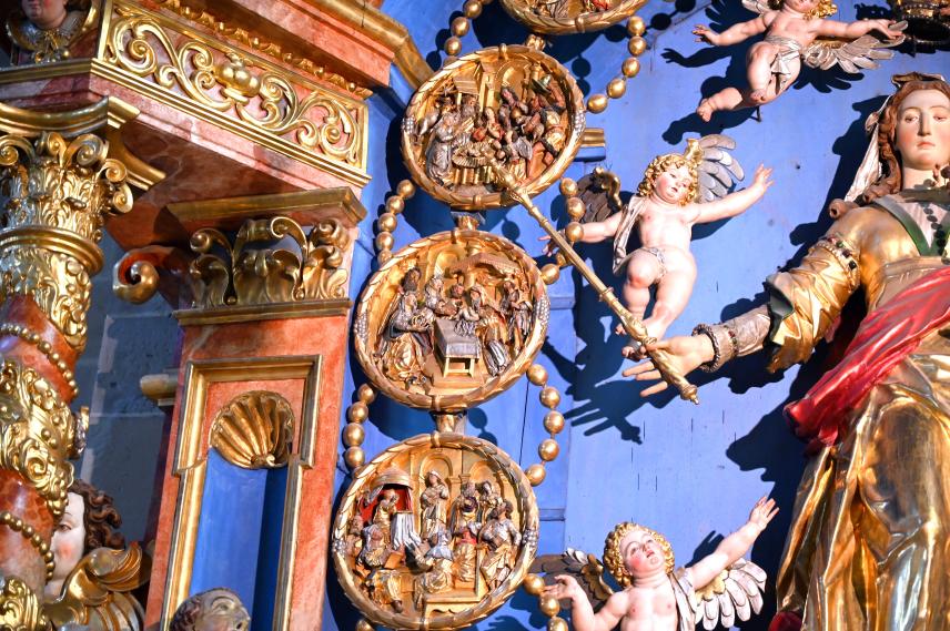 Martin Zürn (1614–1663), 15 Rundreliefs aus dem Marienaltar der Rosenkranzbruderschaft, Überlingen, Münster St. Nikolaus, 1631, Bild 13/16