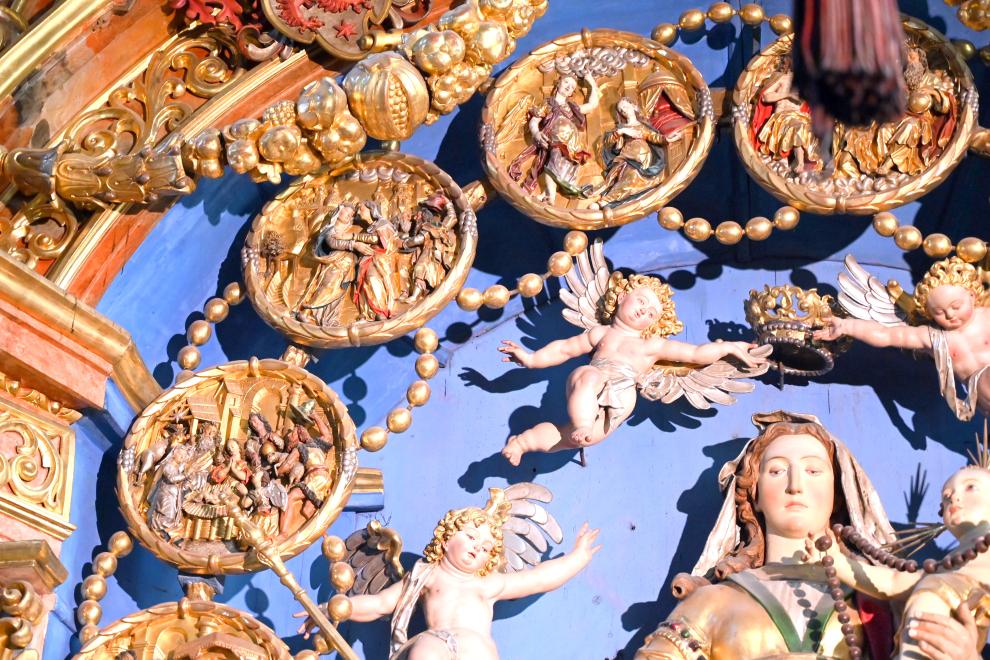 Martin Zürn (1614–1663), 15 Rundreliefs aus dem Marienaltar der Rosenkranzbruderschaft, Überlingen, Münster St. Nikolaus, 1631, Bild 15/16