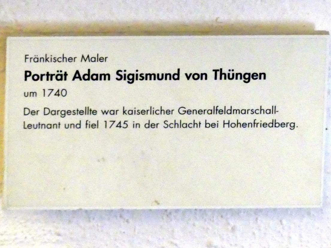 Porträt Adam Sigismund von Thüngen, Würzburg, Museum für Franken (ehem. Mainfränkisches Museum), Treppenhaus, um 1740, Bild 2/2