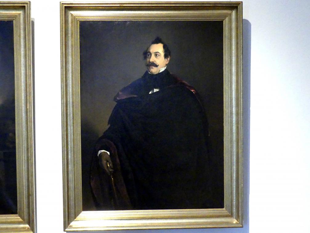 Ferdinand von Rayski: Bildnis von Edwin Freiherr Zobel von Giebelstadt zu Darstadt, 1837 - 1839