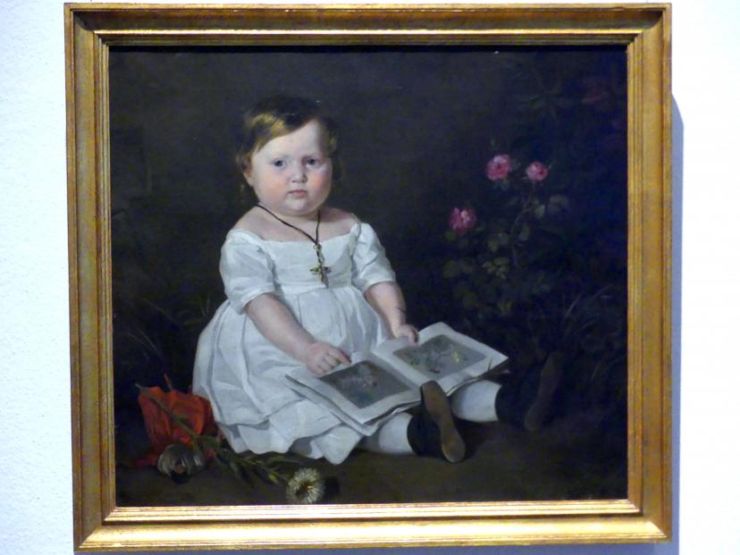 Ferdinand von Rayski: Kinderbildnis von Charlotte von Bechtolsheim, 1839