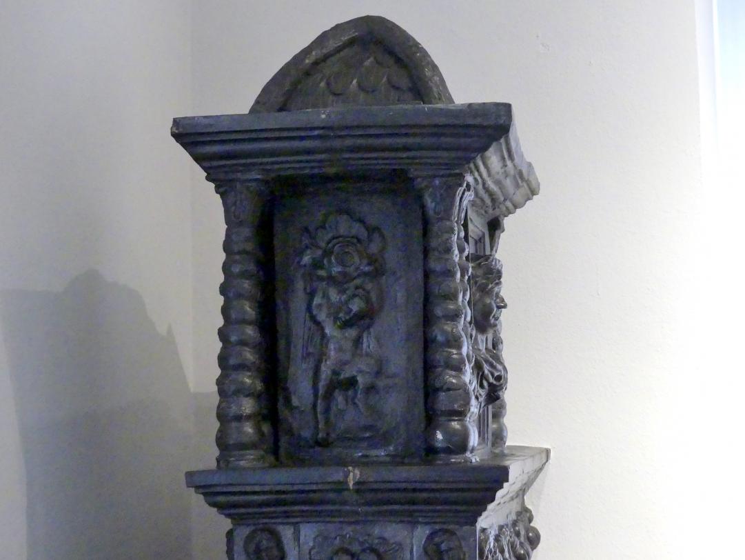 Ofen, Remlingen (Unterfranken), Castellsche Schloss, jetzt Würzburg, Museum für Franken (ehem. Mainfränkisches Museum), Steinsaal, 1722, Bild 3/5