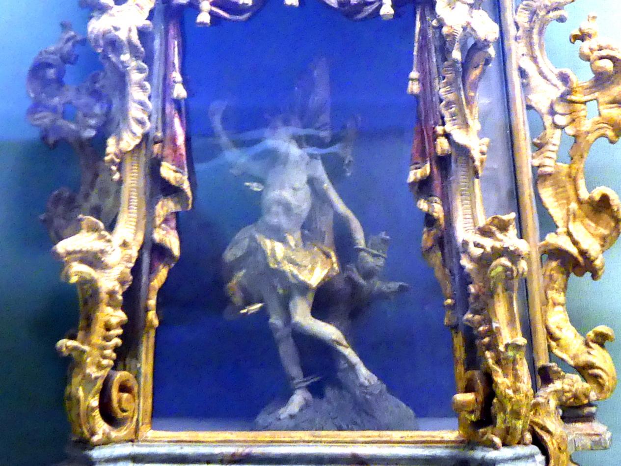 Reliquiengehäuse und Heiliger Sebastian, Würzburg, Museum für Franken (ehem. Mainfränkisches Museum), Bozzetti-Sammlung, 1750, Bild 2/3