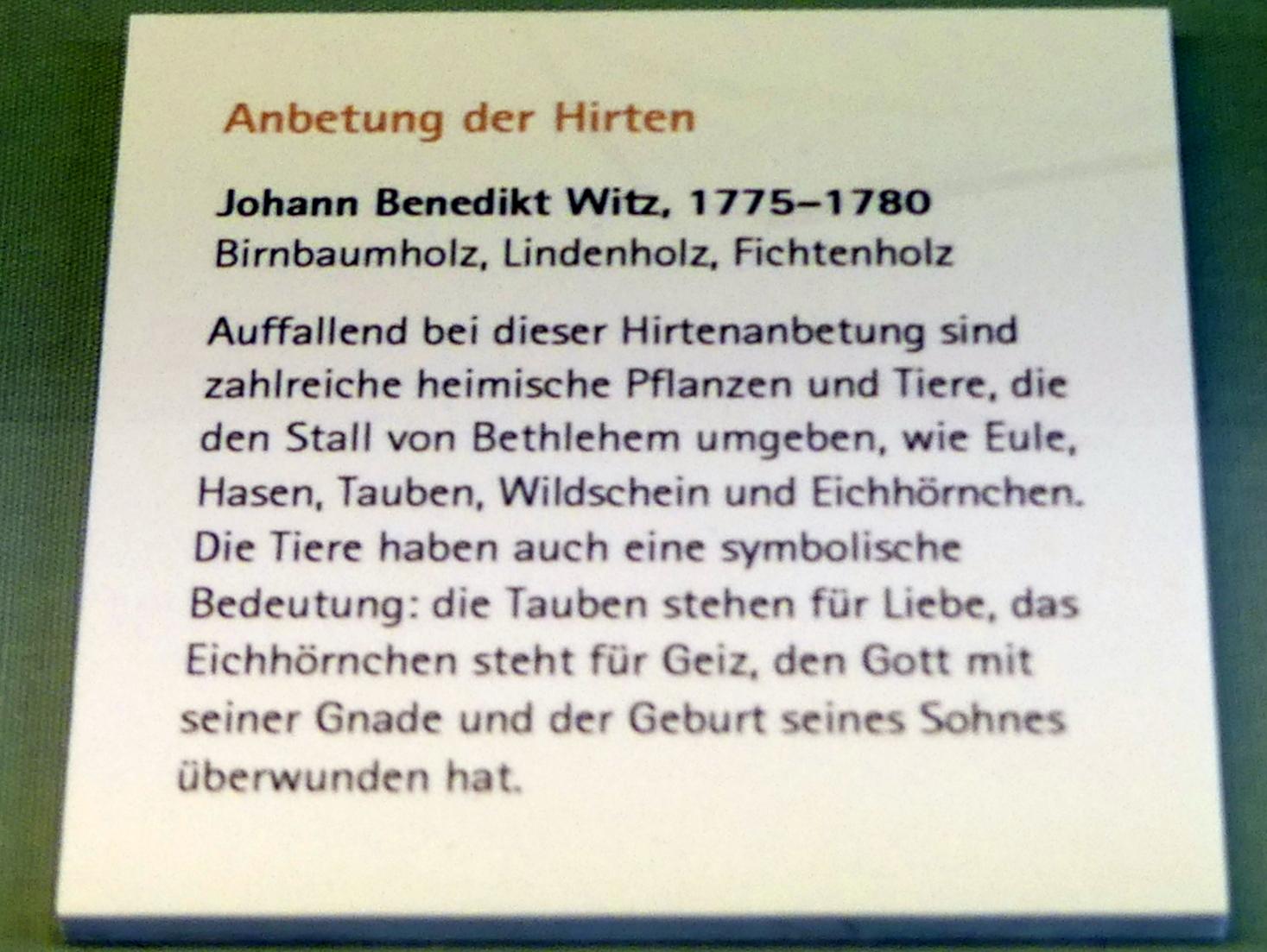 Johann Benedikt Witz (1747–1780), Anbetung der Hirten, Würzburg, Museum für Franken (ehem. Mainfränkisches Museum), Bozzetti-Sammlung, 1775–1780, Bild 2/2