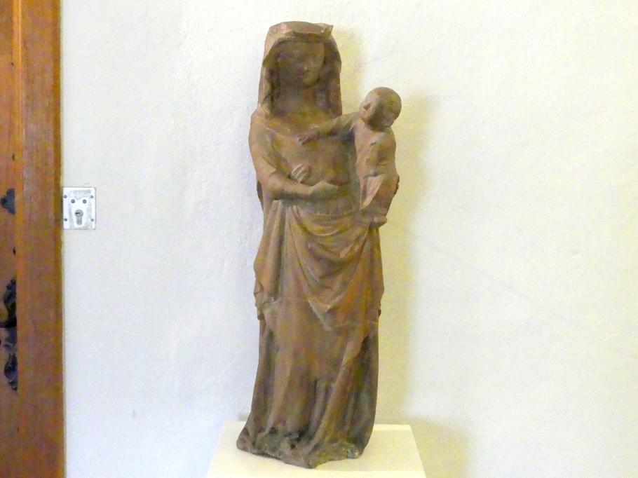 Maria mit Kind, Würzburg, Museum für Franken (ehem. Mainfränkisches Museum), Echterbastei, um 1360