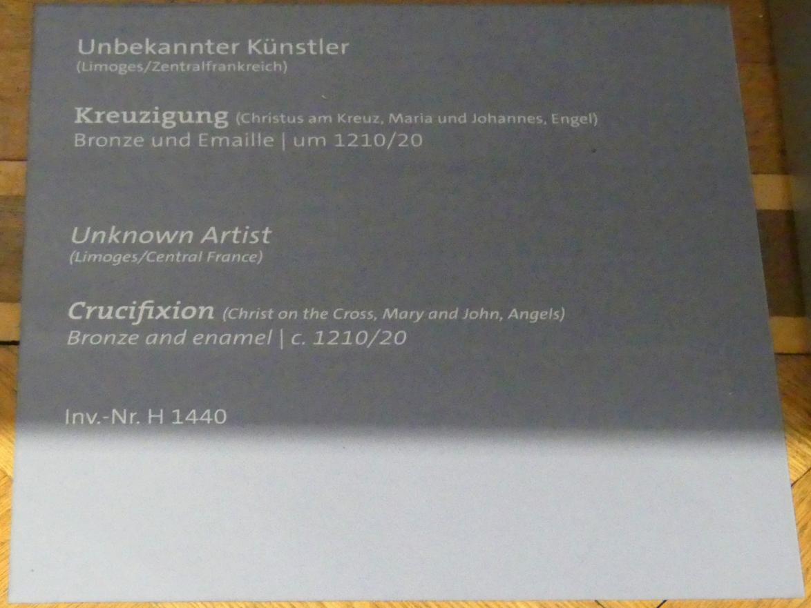 Kreuzigung, Würzburg, Martin von Wagner-Museum, Saal 1, um 1210–1220, Bild 2/2