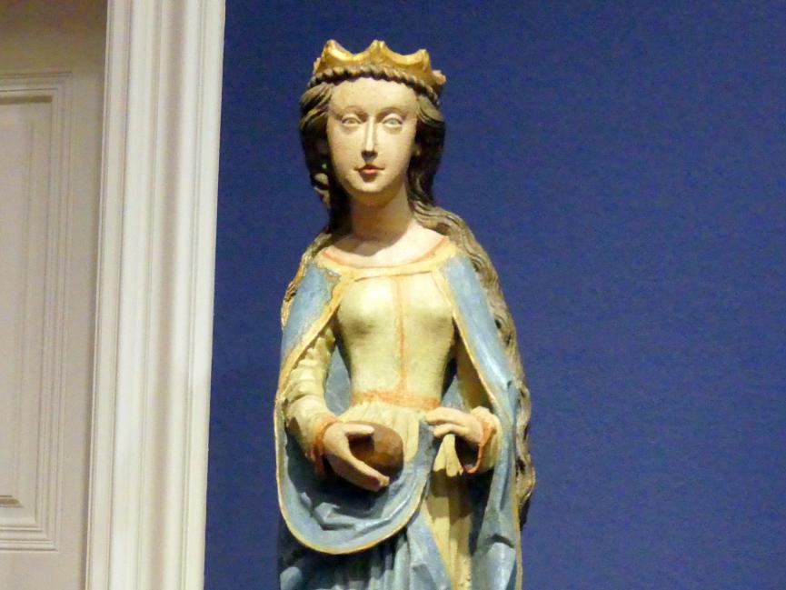 Heilige (Hl. Barbara?), Würzburg, Martin von Wagner-Museum, Saal 1, 3. Viertel 15. Jhd., Bild 2/3