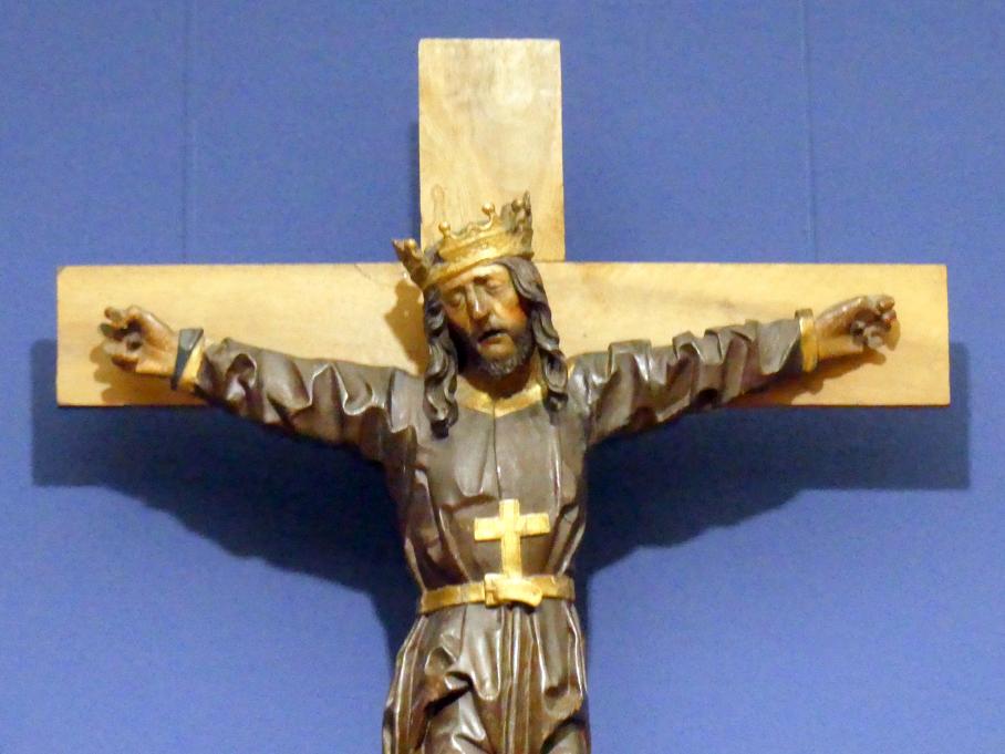 Volto Santo (zugleich Hl. Kümmernis?), Würzburg, Martin von Wagner-Museum, Saal 1, 1. Hälfte 16. Jhd., Bild 2/3