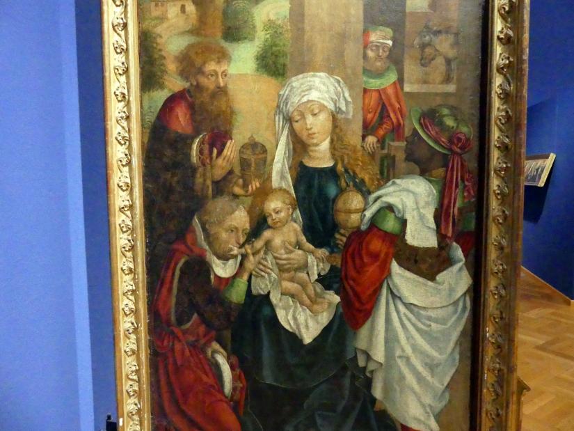 Meister der Älteren Kiliansmarter (1475–1490), Flügel eines Marienaltars, Würzburg, Martin von Wagner-Museum, Saal 1, um 1470–1480, Bild 3/4