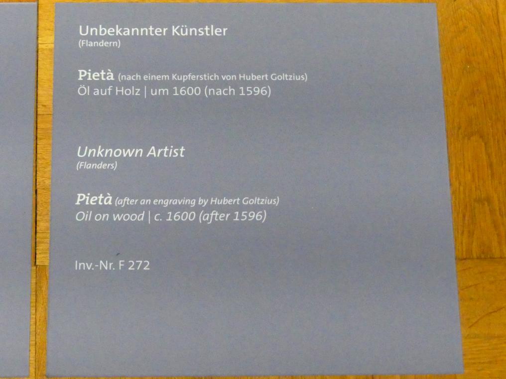 Pietà, Würzburg, Martin von Wagner-Museum, Saal 3, um 1600, Bild 2/2