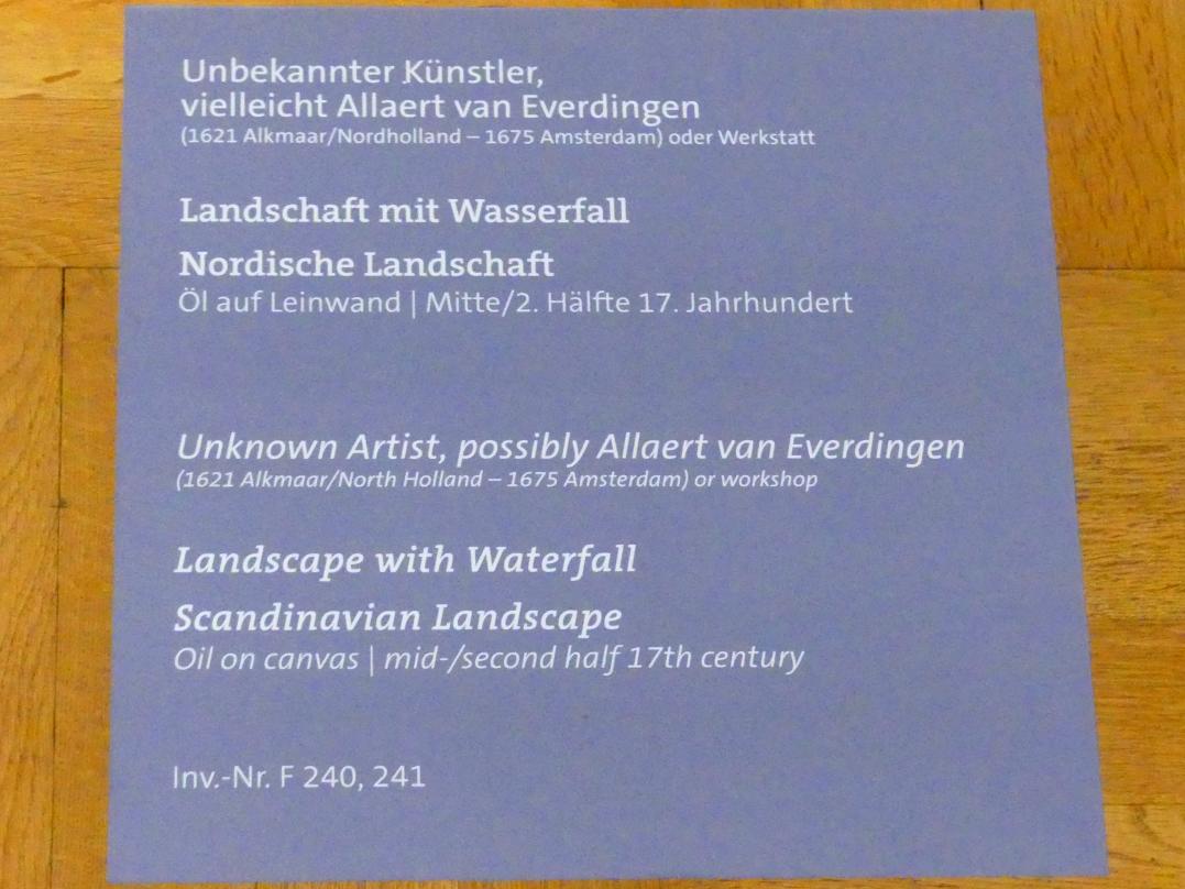 Nordische Landschaft, Würzburg, Martin von Wagner-Museum, Saal 4, Mitte 17. Jhd., Bild 2/2