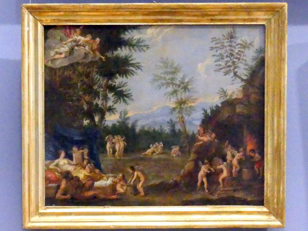Cornelis van Poelenburgh (Werkstatt): Venus und Vulkan, 1. Hälfte 17. Jhd.