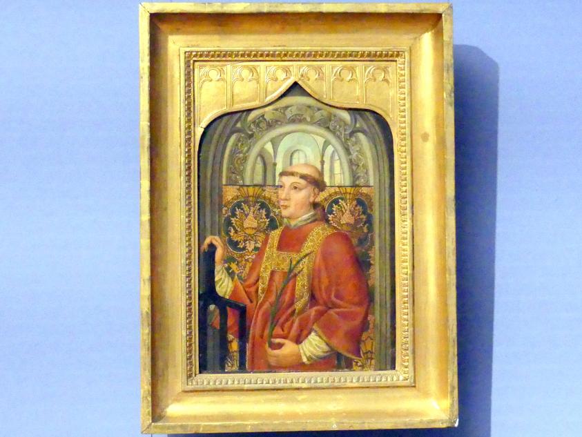 Jüngerer Meister der Heiligen Sippe (1485 - 1514): Hl. Laurentius, 1514