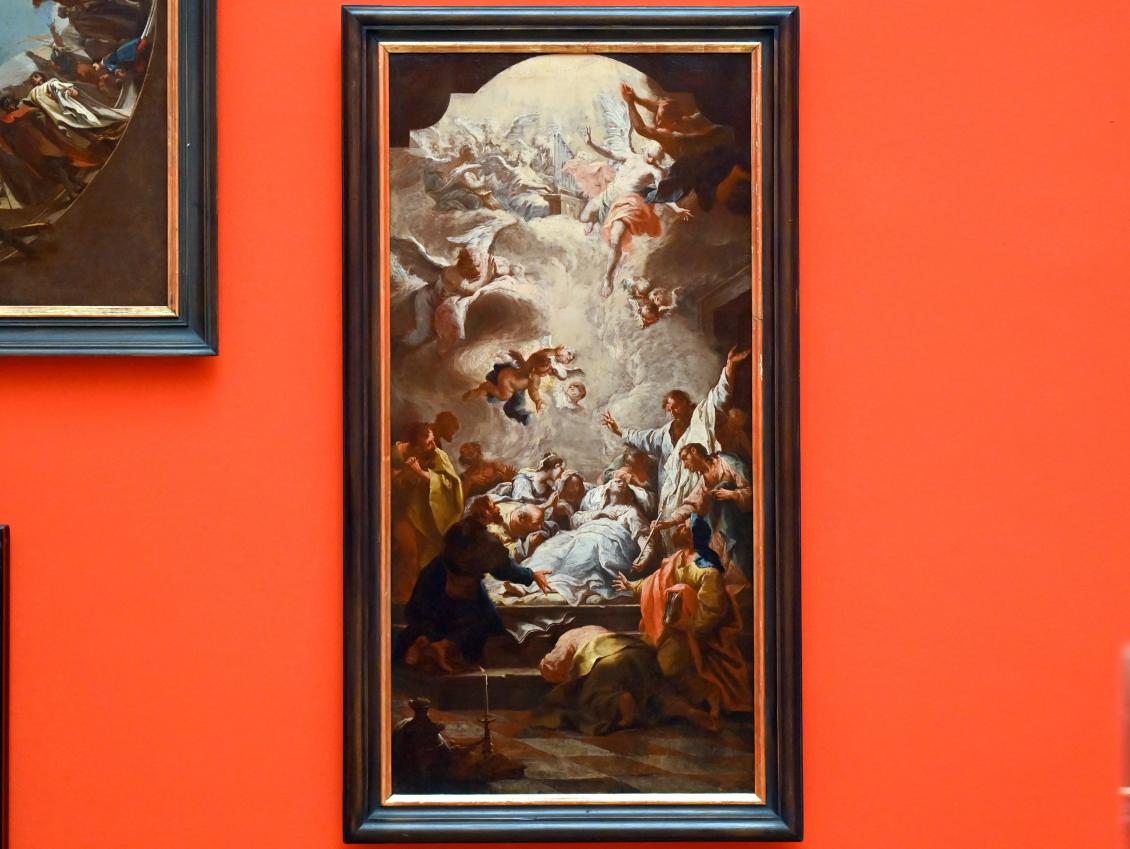 Michelangelo Unterberger (1735–1751), Tod Mariens, Brixen, Dom Mariae Aufnahme in den Himmel und St. Kassian, jetzt Innsbruck, Tiroler Landesmuseum, Ferdinandeum, Saal 3, 1749