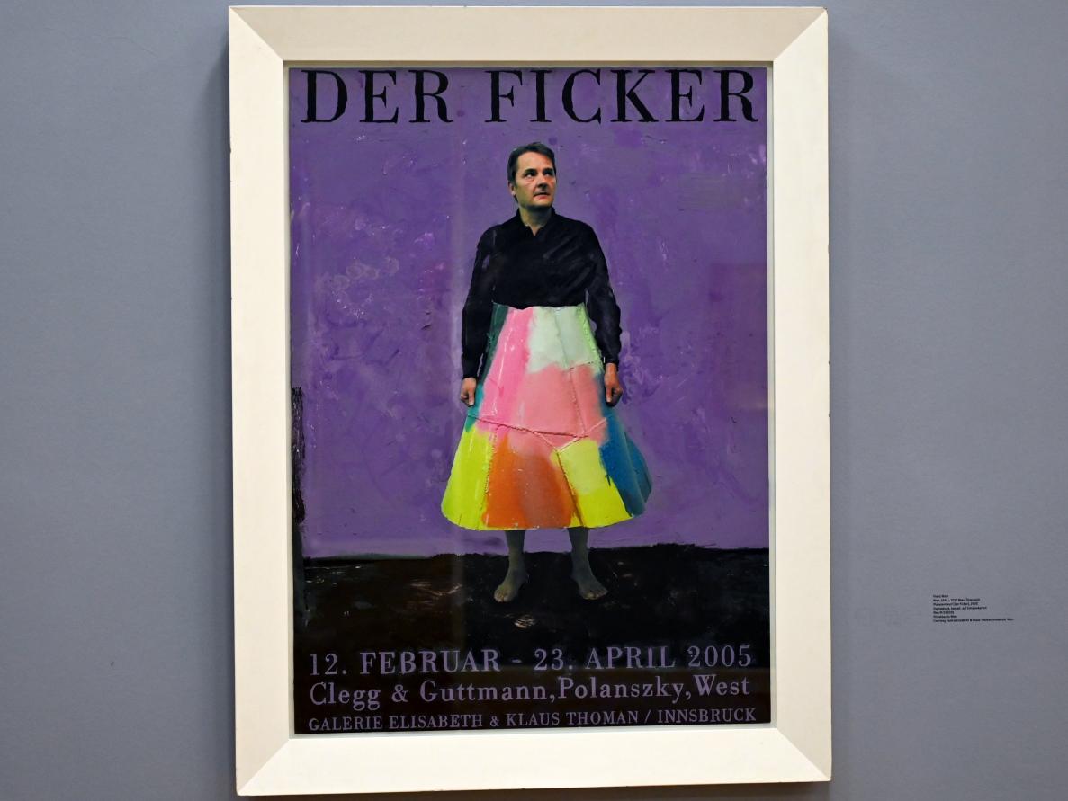 Franz West: Plakatentwurf (Der Ficker), 2005, Bild 1/2