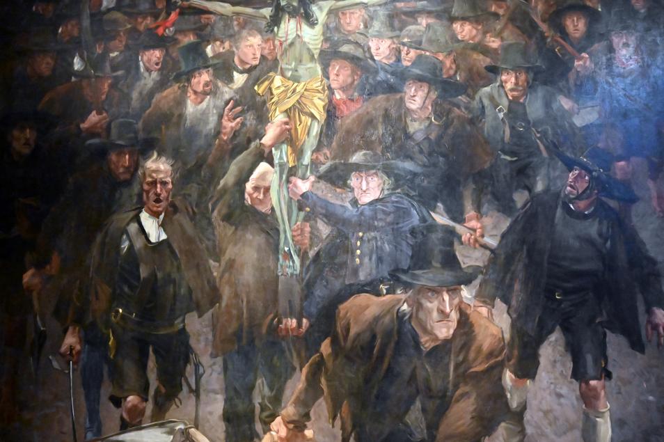 Albin Egger-Lienz (1899–1924), Das Kreuz, Innsbruck, Tiroler Landesmuseum, Ferdinandeum, Moderne 1, 1898–1901, Bild 2/3