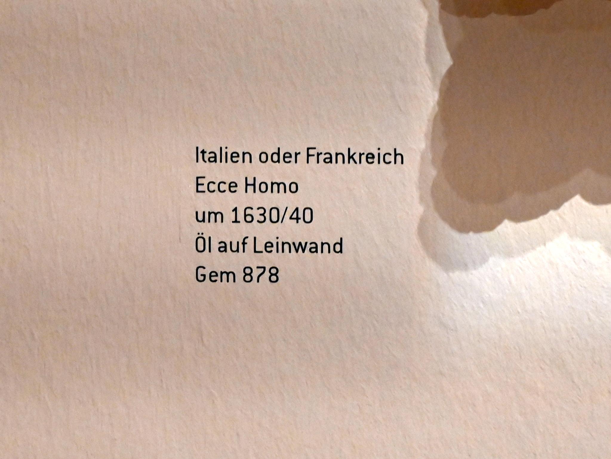 Ecce Homo, Innsbruck, Tiroler Landesmuseum, Ferdinandeum, Saal 9, um 1630–1640, Bild 2/2