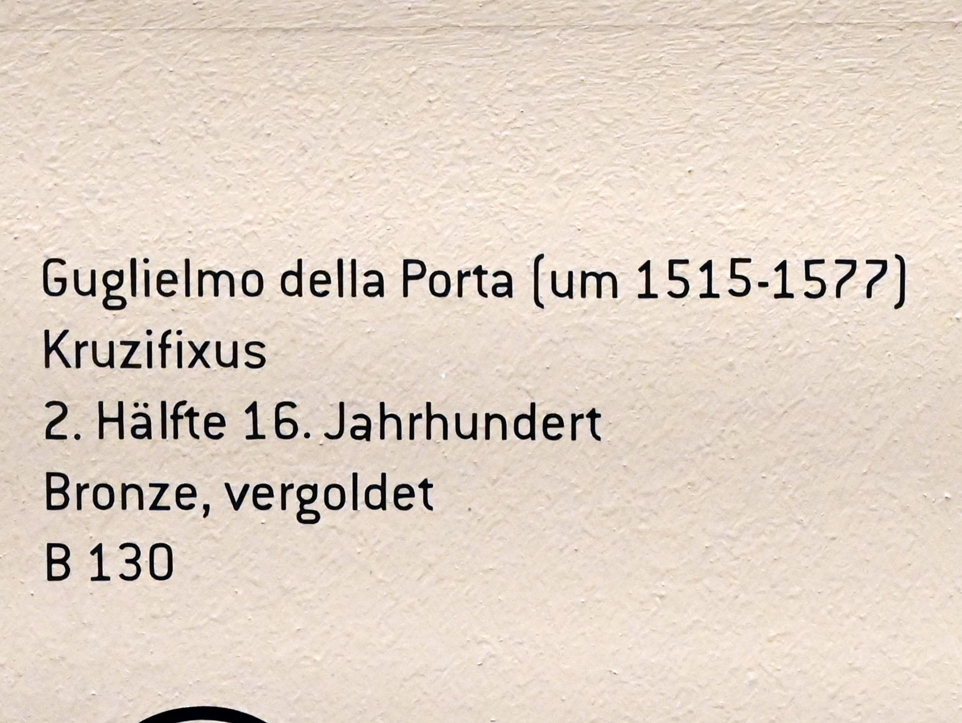 Guglielmo della Porta (1577), Kruzifixus, Innsbruck, Tiroler Landesmuseum, Ferdinandeum, Saal 9, 2. Hälfte 16. Jhd., Bild 4/4