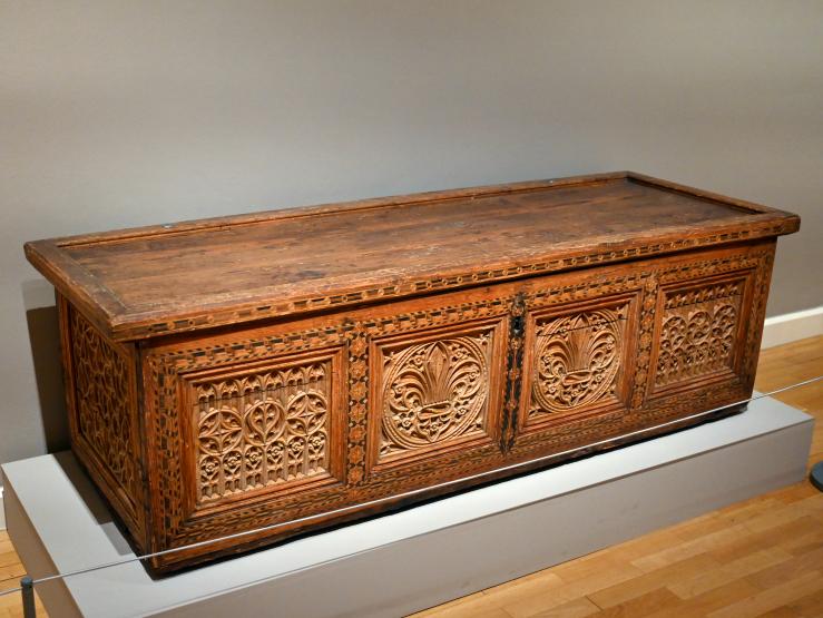 Salzburger Truhe, Innsbruck, Tiroler Landesmuseum, Ferdinandeum, Mittelalter 1, um 1490–1500, Bild 2/3