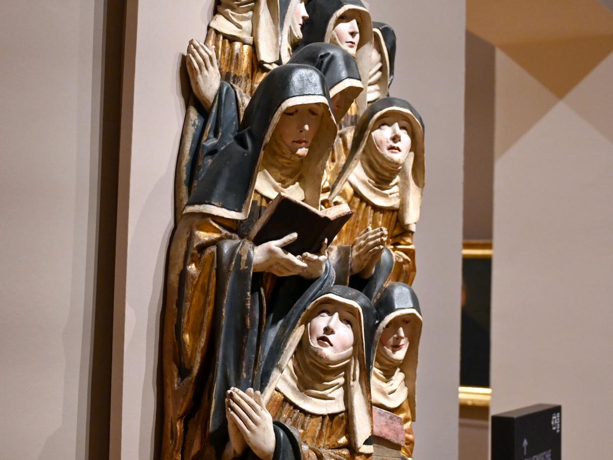 Daniel Mauch (1507–1520), Zehn Ordensschwestern im Gebet, Innsbruck, Tiroler Landesmuseum, Ferdinandeum, Mittelalter 1, um 1505–1510, Bild 2/4
