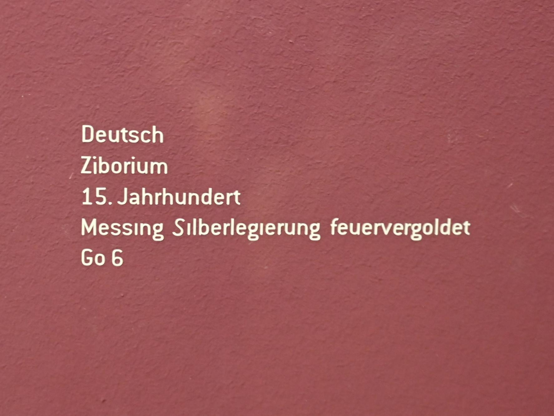 Ziborium, Innsbruck, Tiroler Landesmuseum, Ferdinandeum, Mittelalter 2, 15. Jhd., Bild 2/2