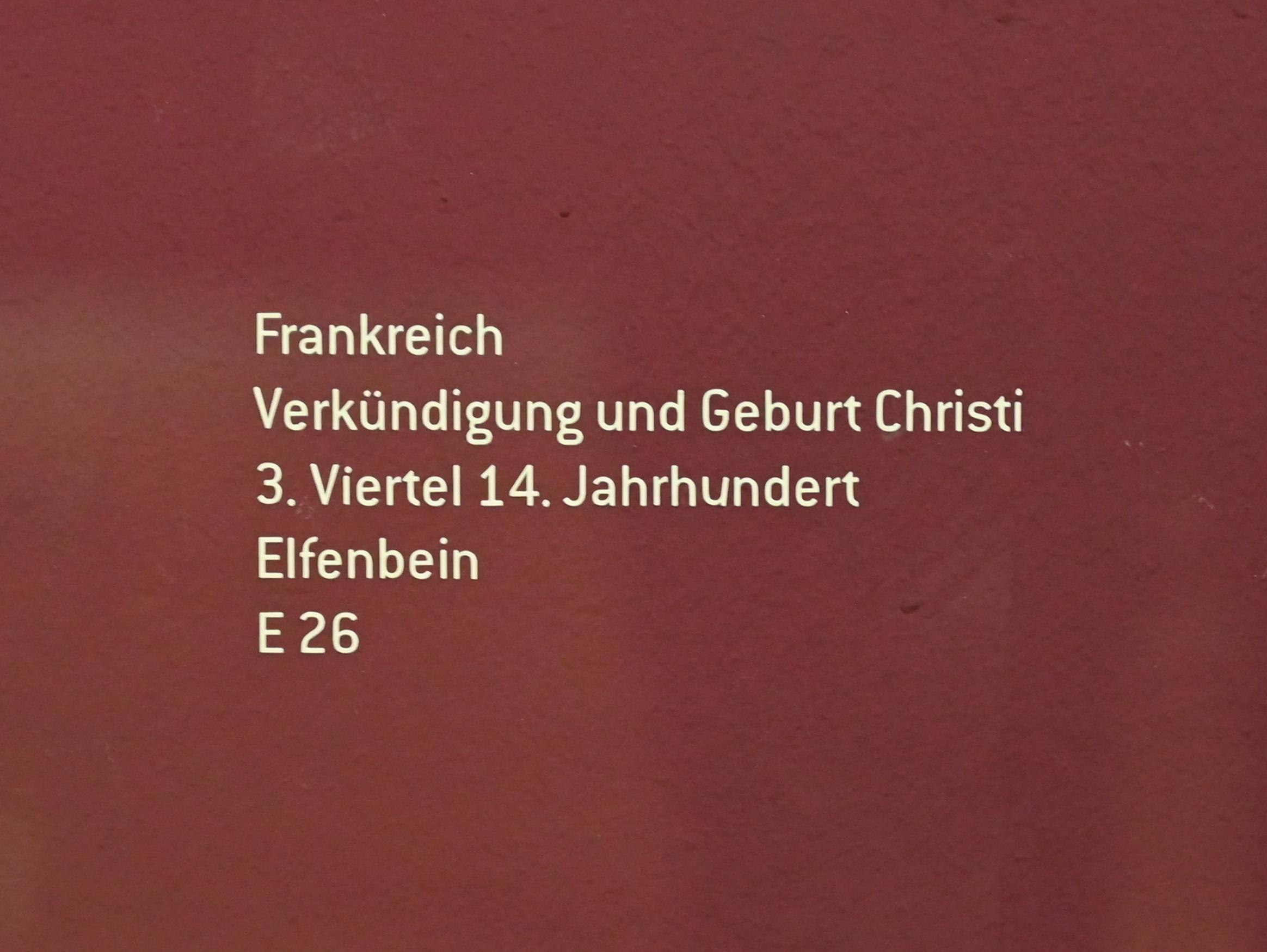 Verkündigung und Geburt Christi, Innsbruck, Tiroler Landesmuseum, Ferdinandeum, Mittelalter 3, 3. Viertel 14. Jhd., Bild 2/2