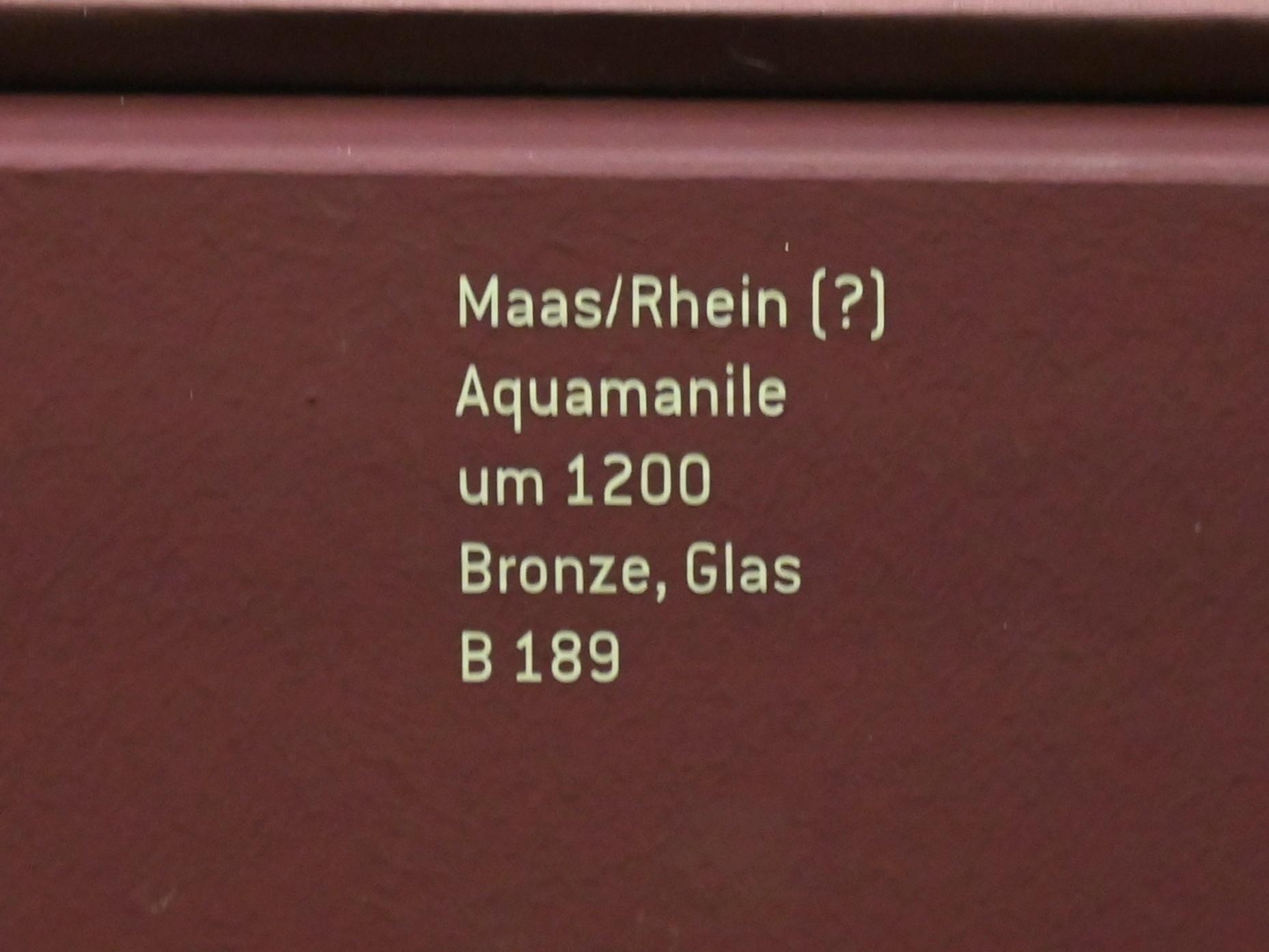 Aquamanile, Innsbruck, Tiroler Landesmuseum, Ferdinandeum, Mittelalter 3, um 1200, Bild 3/3