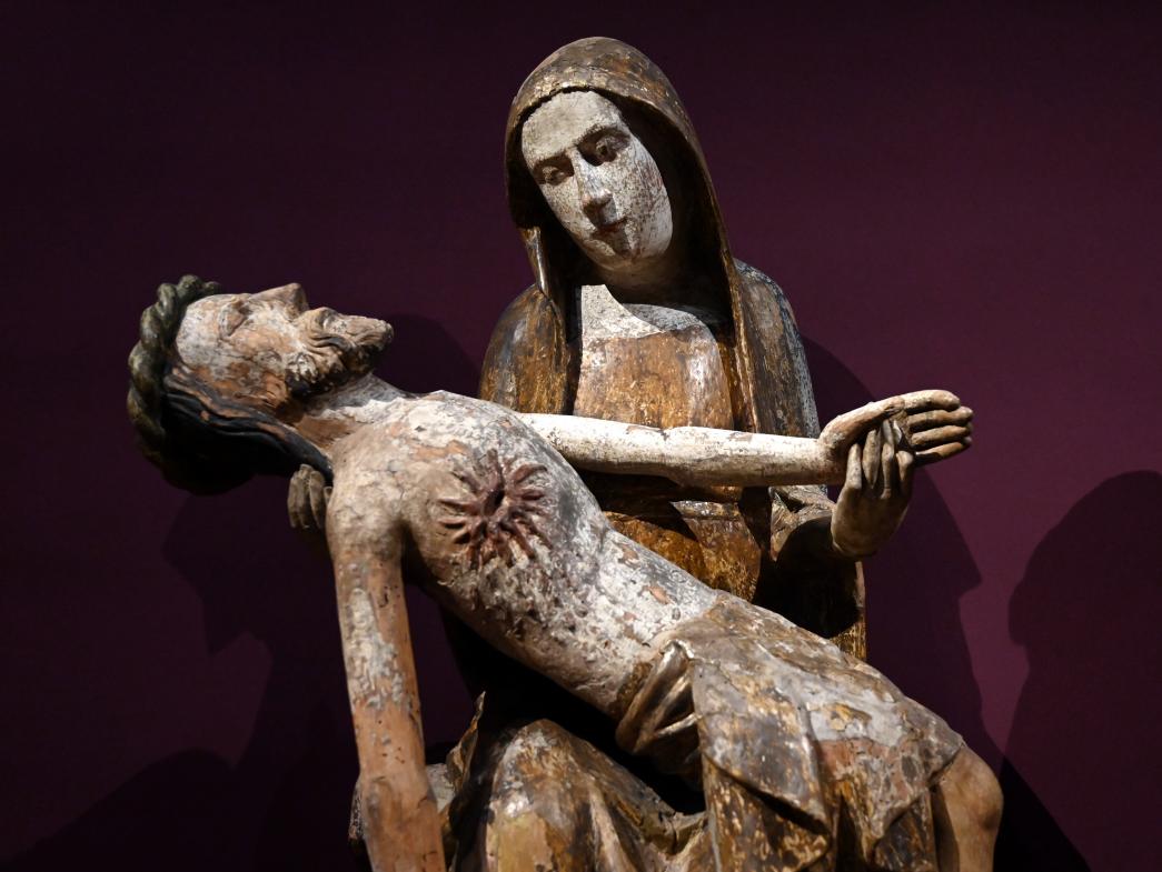 Pietà, Innsbruck, Tiroler Landesmuseum, Ferdinandeum, Mittelalter 3, um 1360–1370, Bild 2/4