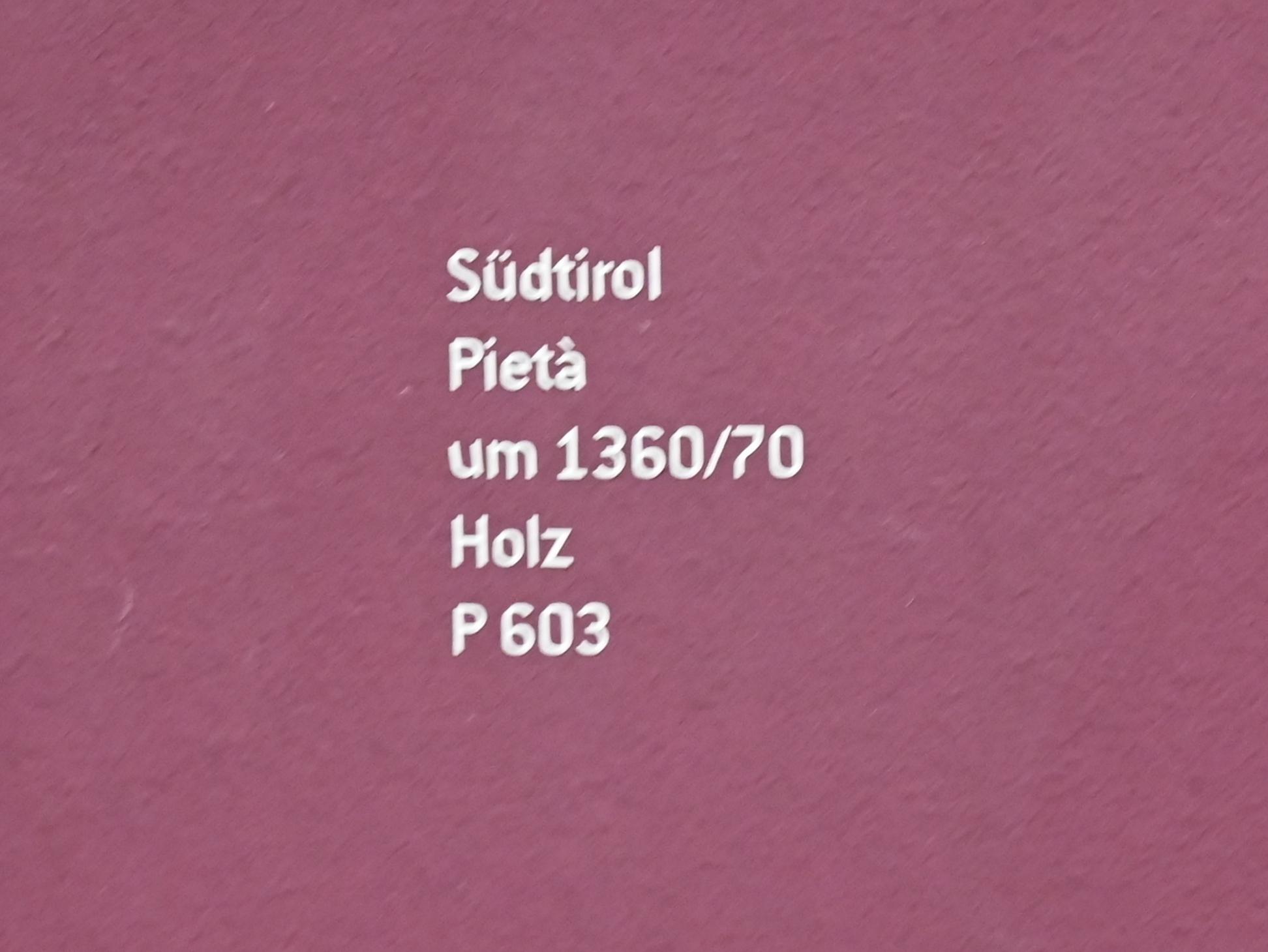 Pietà, Innsbruck, Tiroler Landesmuseum, Ferdinandeum, Mittelalter 3, um 1360–1370, Bild 4/4