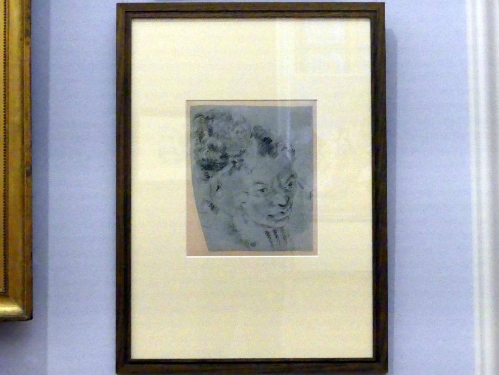 Giovanni Domenico Tiepolo (1743–1785), Köpfe zweier Afrikaner (Faksimile), Würzburg, Martin von Wagner Museum, Ausstellung "Tiepolo und seine Zeit in Würzburg" vom 31.10.2020-15.07.2021, Saal 1, 1746–1747, Bild 2/3