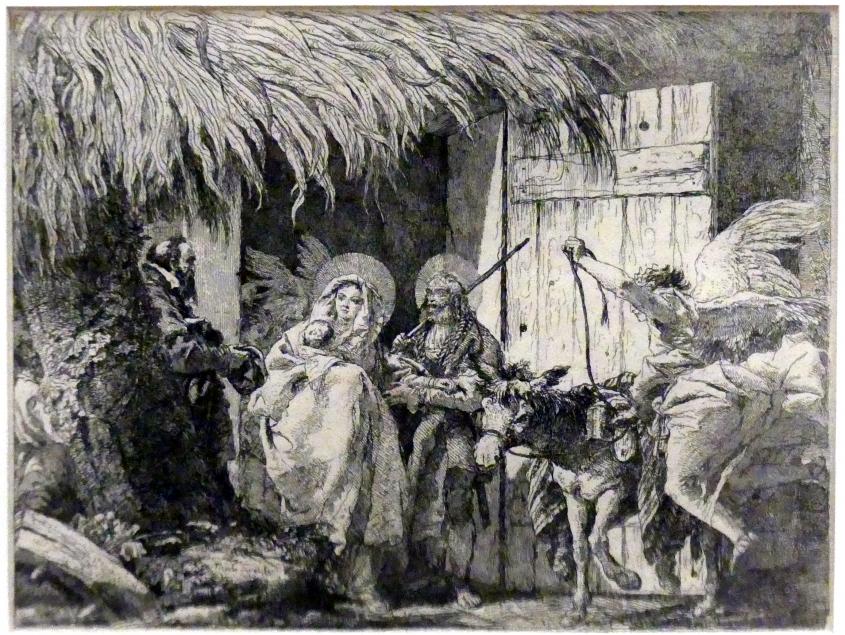 Giovanni Domenico Tiepolo (1743–1765): Abschied und Aufbruch in Bethlehem, 1753