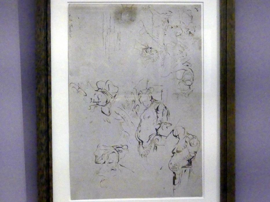 Giovanni Battista Tiepolo (1715–1785), Satyrhermen und Orientalenköpfe, Würzburg, Martin von Wagner Museum, Ausstellung "Tiepolo und seine Zeit in Würzburg" vom 31.10.2020-15.07.2021, Saal 1, 1752–1753