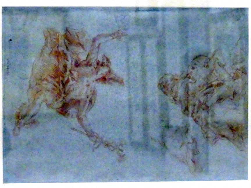 Giovanni Domenico Tiepolo (1743–1765): Personifikation der Malerei im Europafries und Merkur darüber, 1752