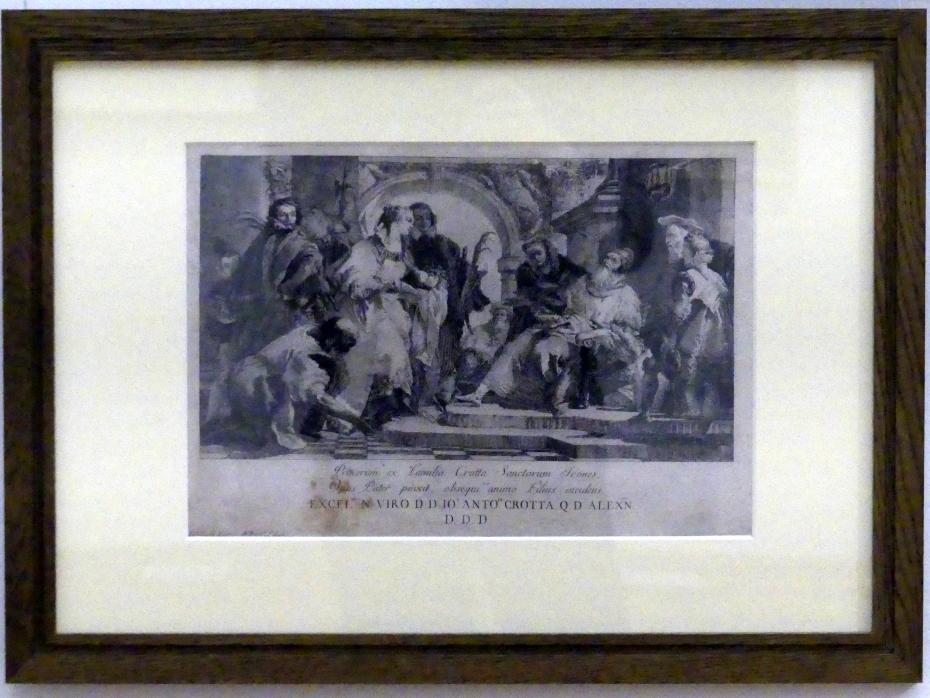 Giovanni Domenico Tiepolo (1743–1765): Die Schutzheiligen der Familie Crotta, um 1750
