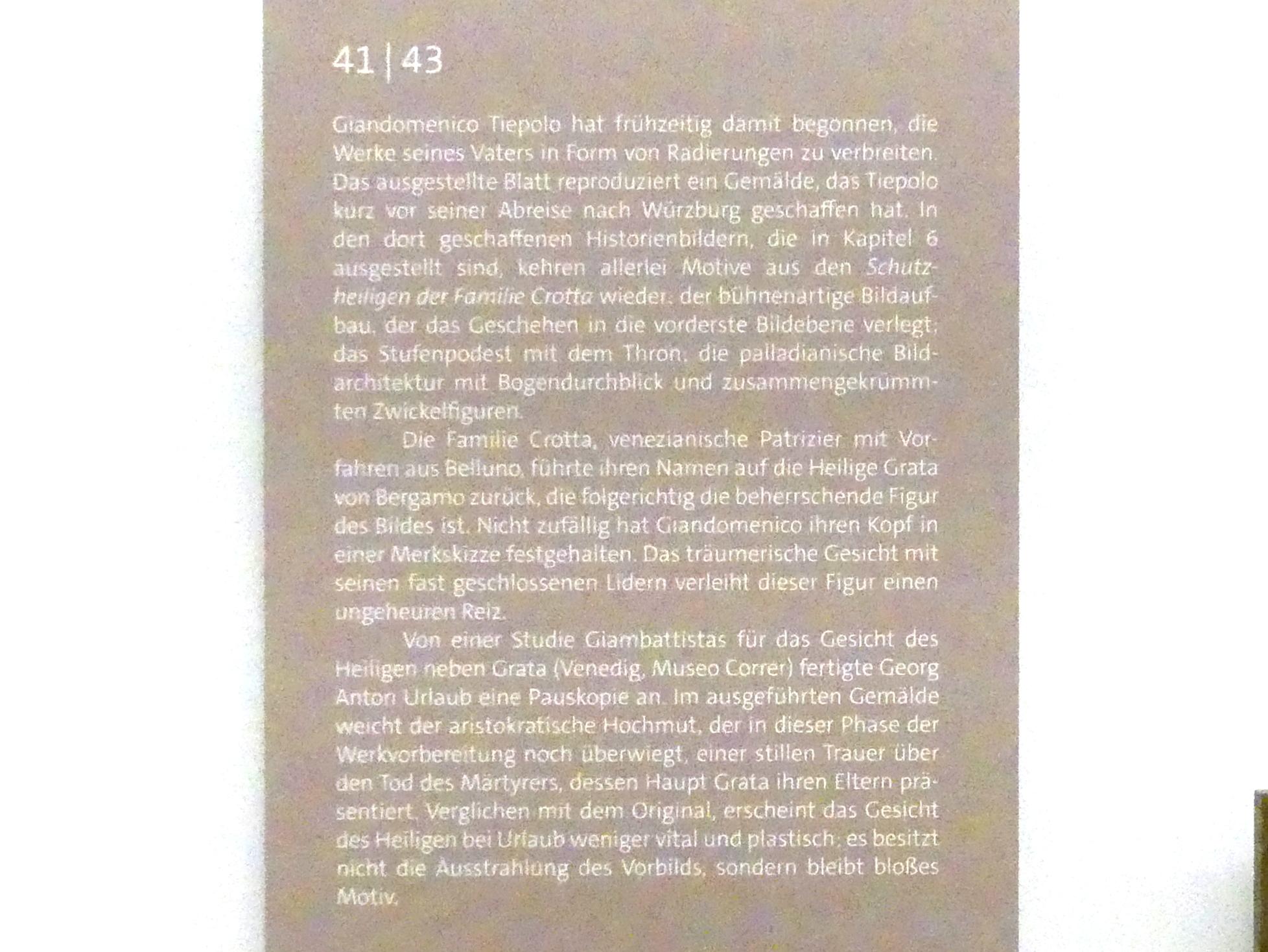 Georg Anton Urlaub (1735–1758), Kopf eines jungen Mannes mit hochgeschlagenem Kragen, Würzburg, Martin von Wagner Museum, Ausstellung "Tiepolo und seine Zeit in Würzburg" vom 31.10.2020-15.07.2021, Saal 2, um 1749–1751, Bild 4/4