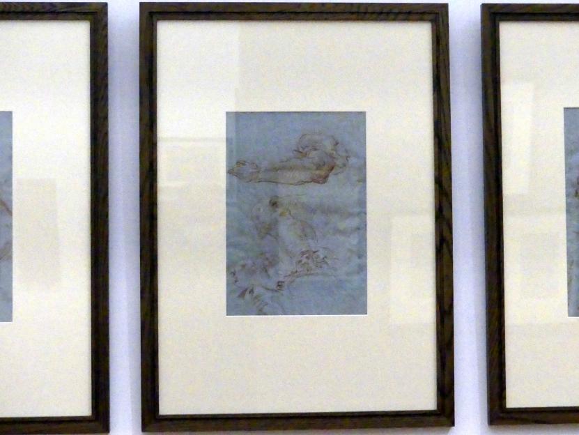 Giovanni Domenico Tiepolo (1743–1785), Linker Arm und linkes Bein eines Mannes, Würzburg, Martin von Wagner Museum, Ausstellung "Tiepolo und seine Zeit in Würzburg" vom 31.10.2020-15.07.2021, Saal 2, 1750, Bild 2/3