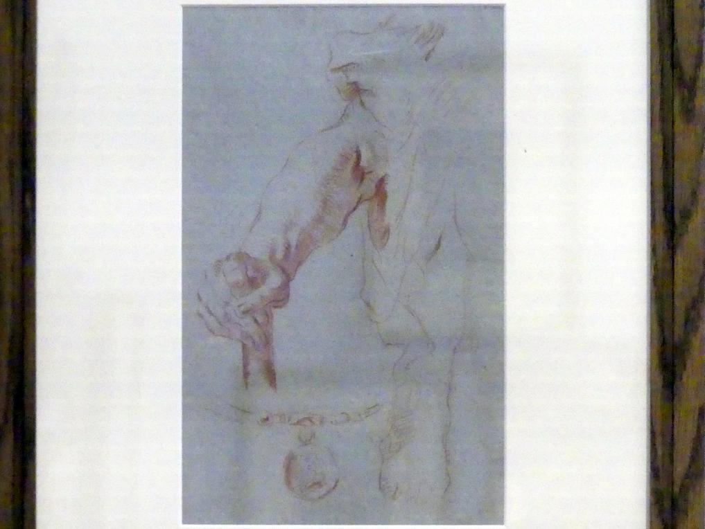 Georg Anton Urlaub (1735–1758), Armstudie und Schmuckstück, Würzburg, Martin von Wagner Museum, Ausstellung "Tiepolo und seine Zeit in Würzburg" vom 31.10.2020-15.07.2021, Saal 2, Undatiert