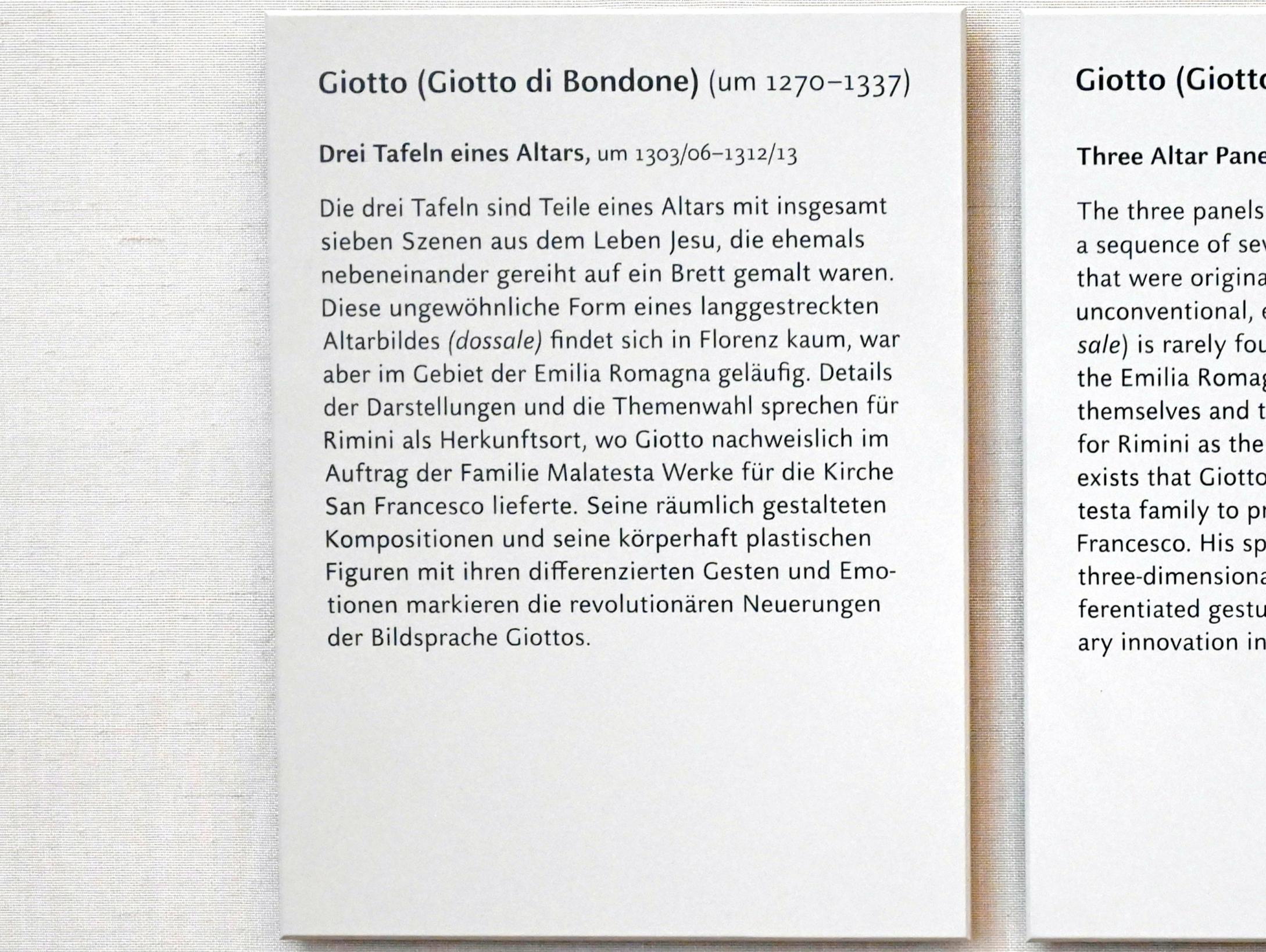 Giotto di Bondone (Giotto) (1298–1330), Das letzte Abendmahl, München, Alte Pinakothek, Obergeschoss Kabinett 1, um 1303–1313, Bild 3/3